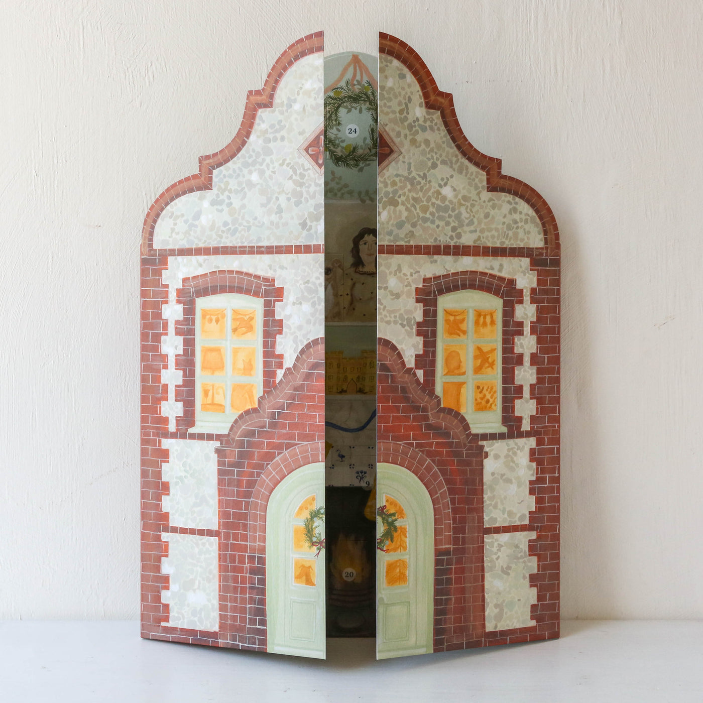 Festive Dutch Gable Advent Calendar