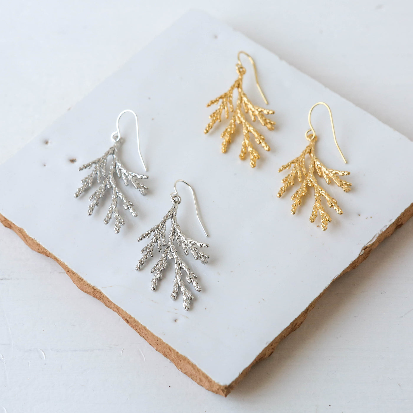 Conifer Earrings - Silver