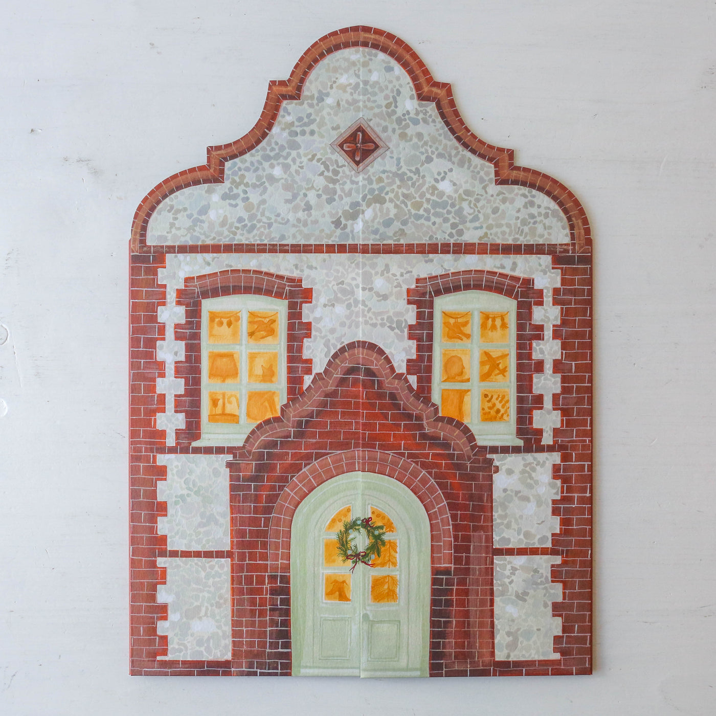 Festive Dutch Gable Advent Calendar