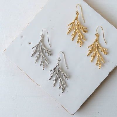 Conifer Earrings - Gold
