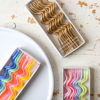Swirly Birthday Cake Candles