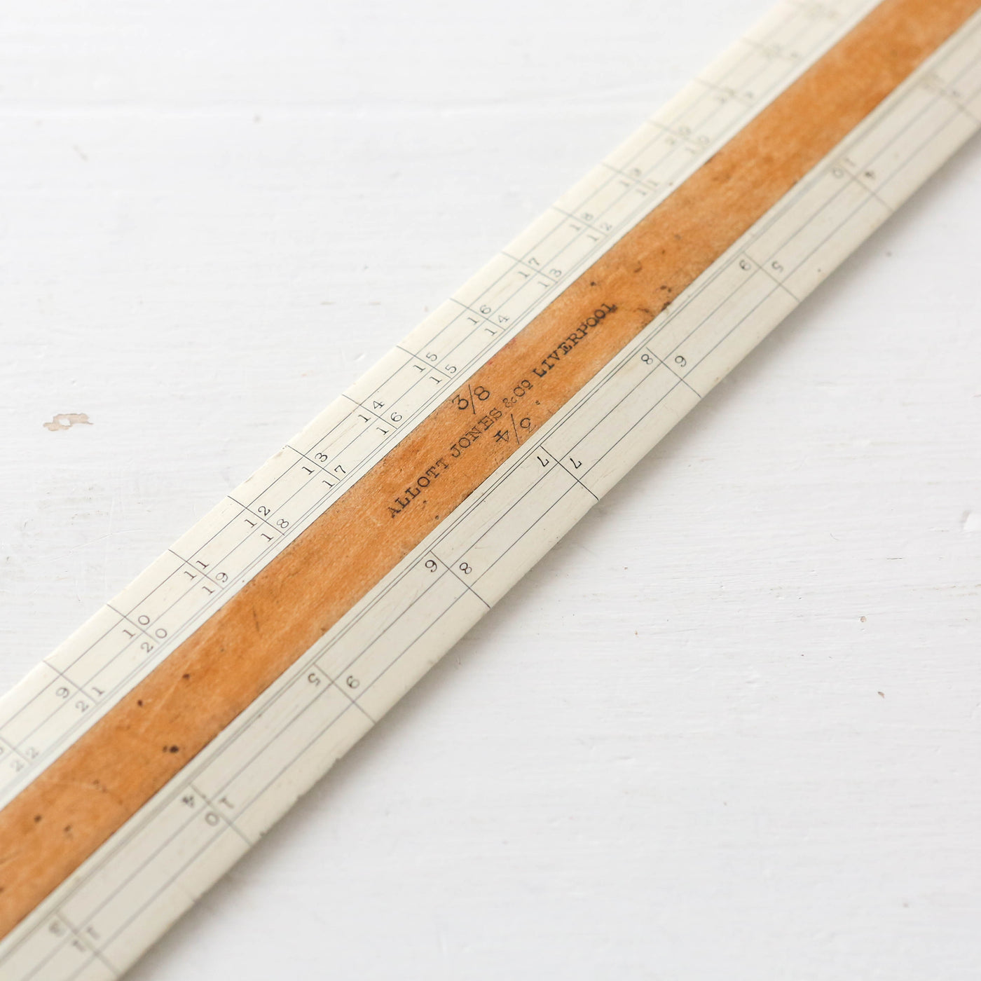 Vintage Acrylic & Wood Scale Rule