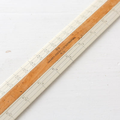 Vintage Acrylic & Wood Scale Rule