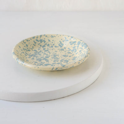 Splatterware Enamel Mini Plate - Sky Blue
