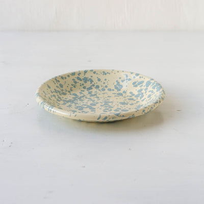 Splatterware Enamel Mini Plate - Sky Blue