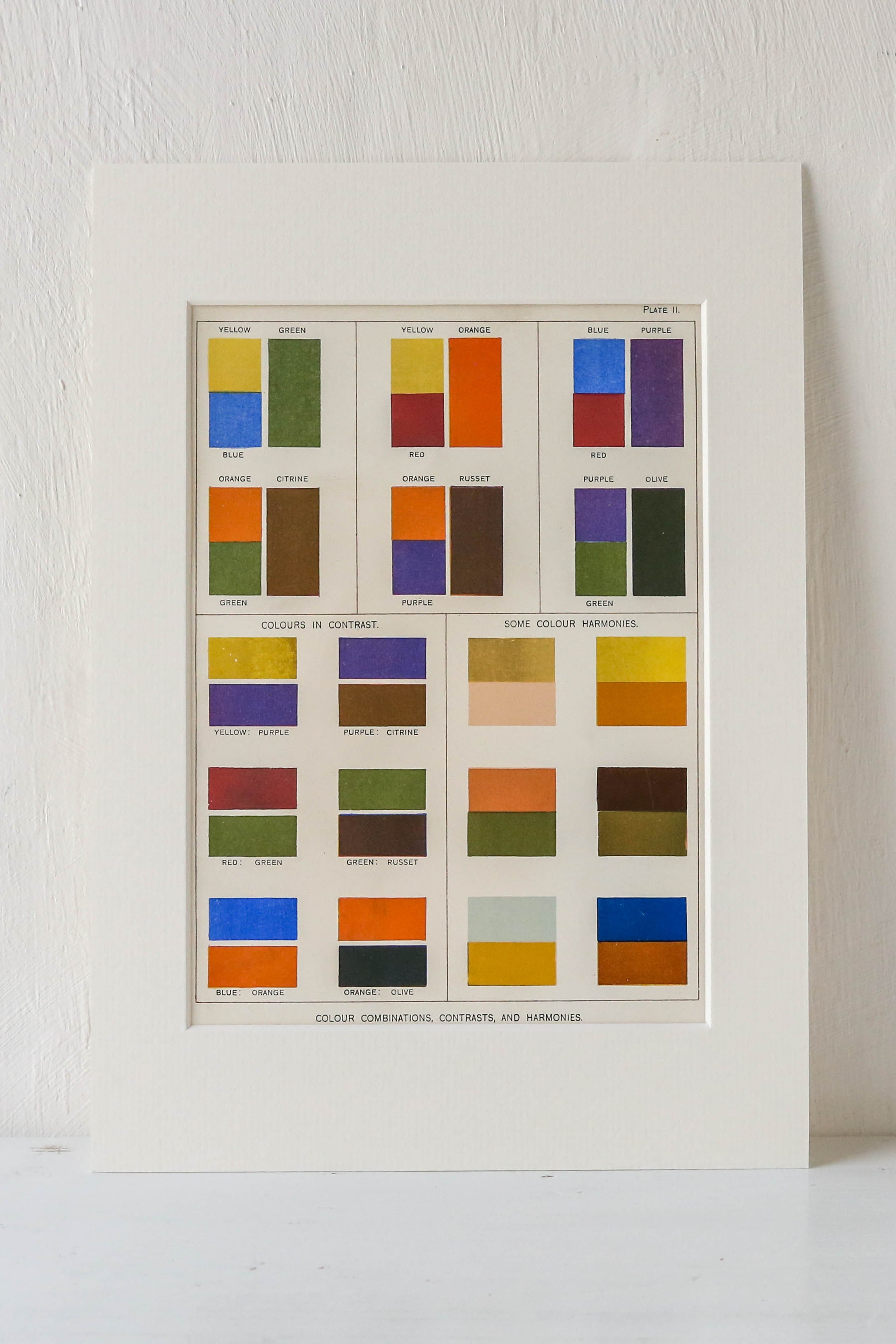 Vintage Colour Theory Book Plate - Colour Combinations – Berylune