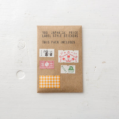 100 Japanese Price Label Style Seal Stickers
