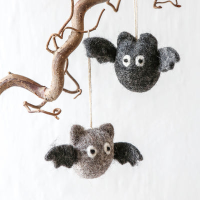 Spooky Bat Felt Hanging Decoration
