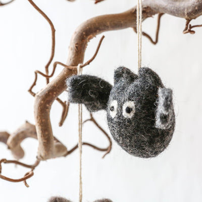 Spooky Bat Felt Hanging Decoration