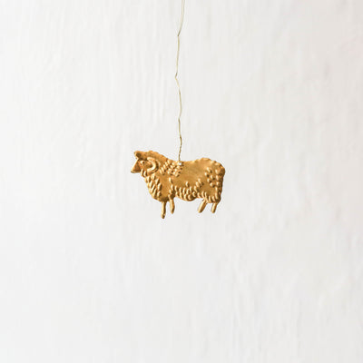Sheep Decoration - Pressed Antique Brass