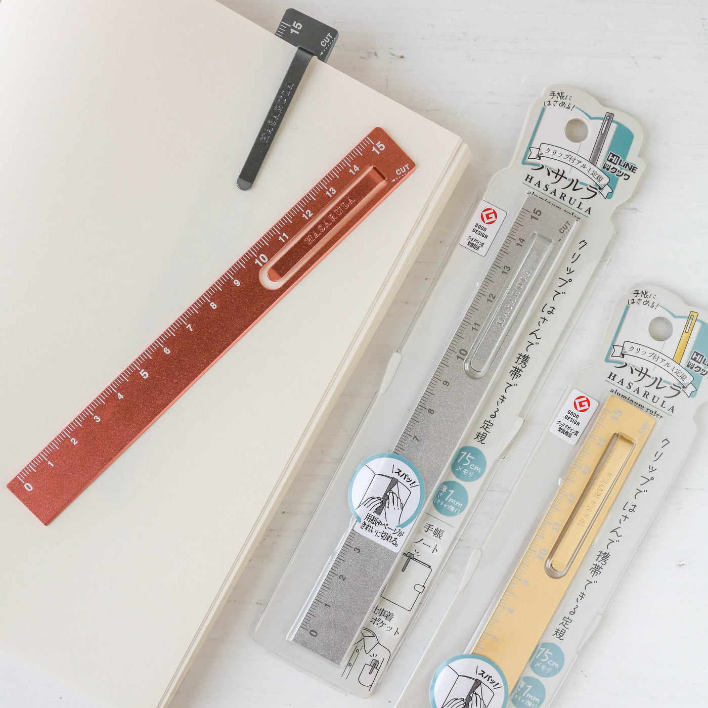 Aluminium Ruler with Clip