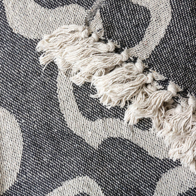 Salobre Recycled Cotton Throw - Black