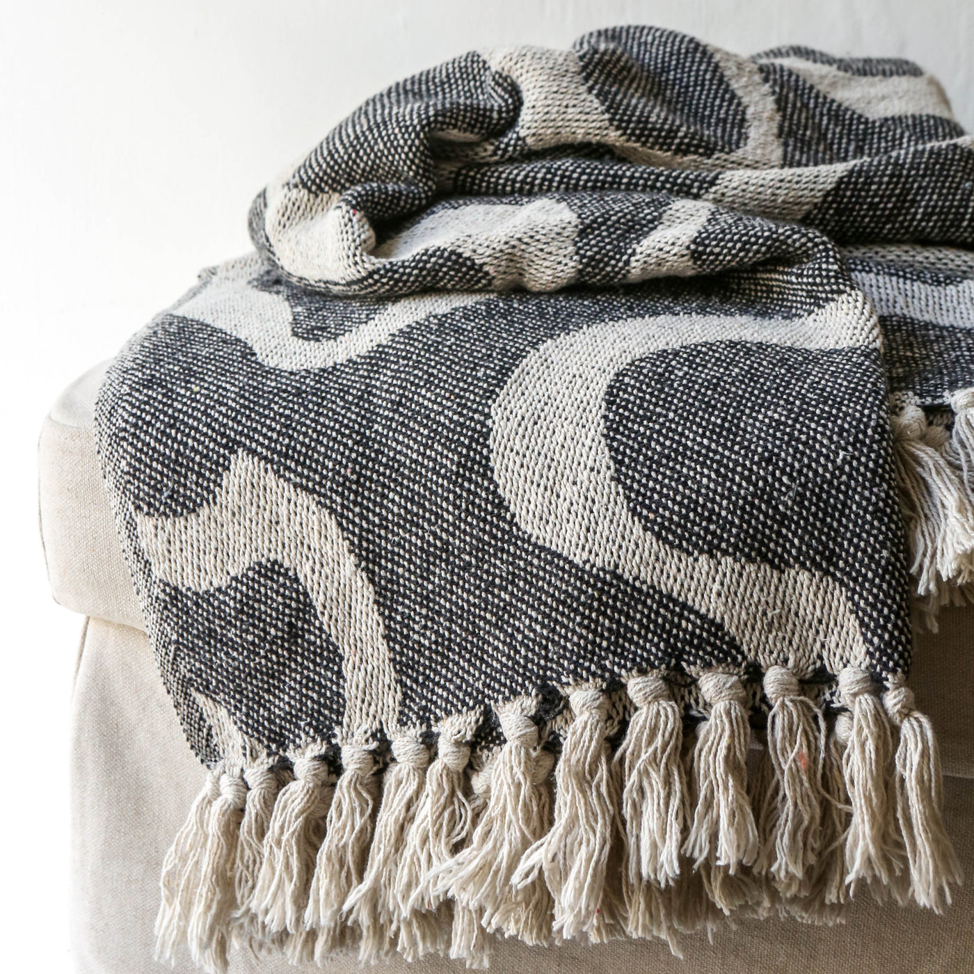 Salobre Recycled Cotton Throw - Black