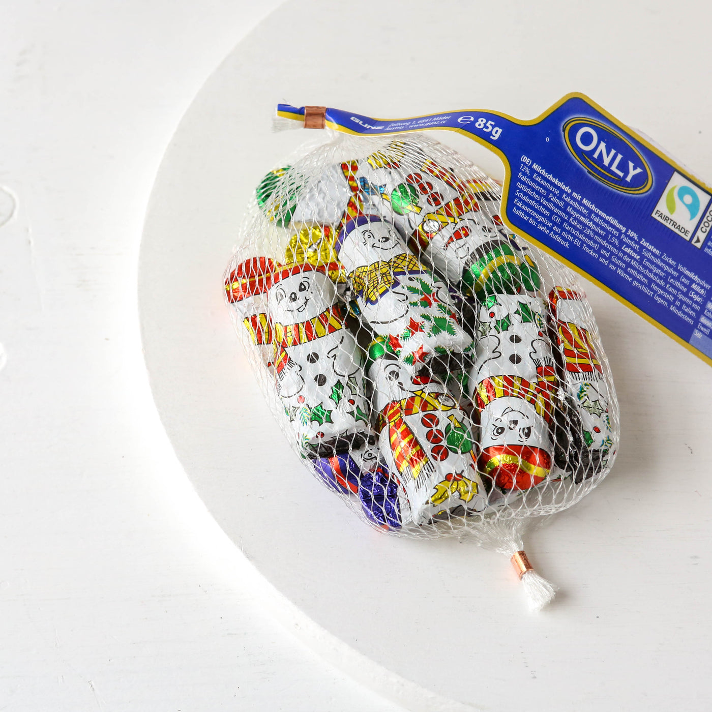 85g Net of Chocolate Snowmen
