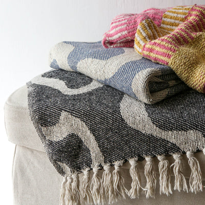 Salobre Recycled Cotton Throw - Black