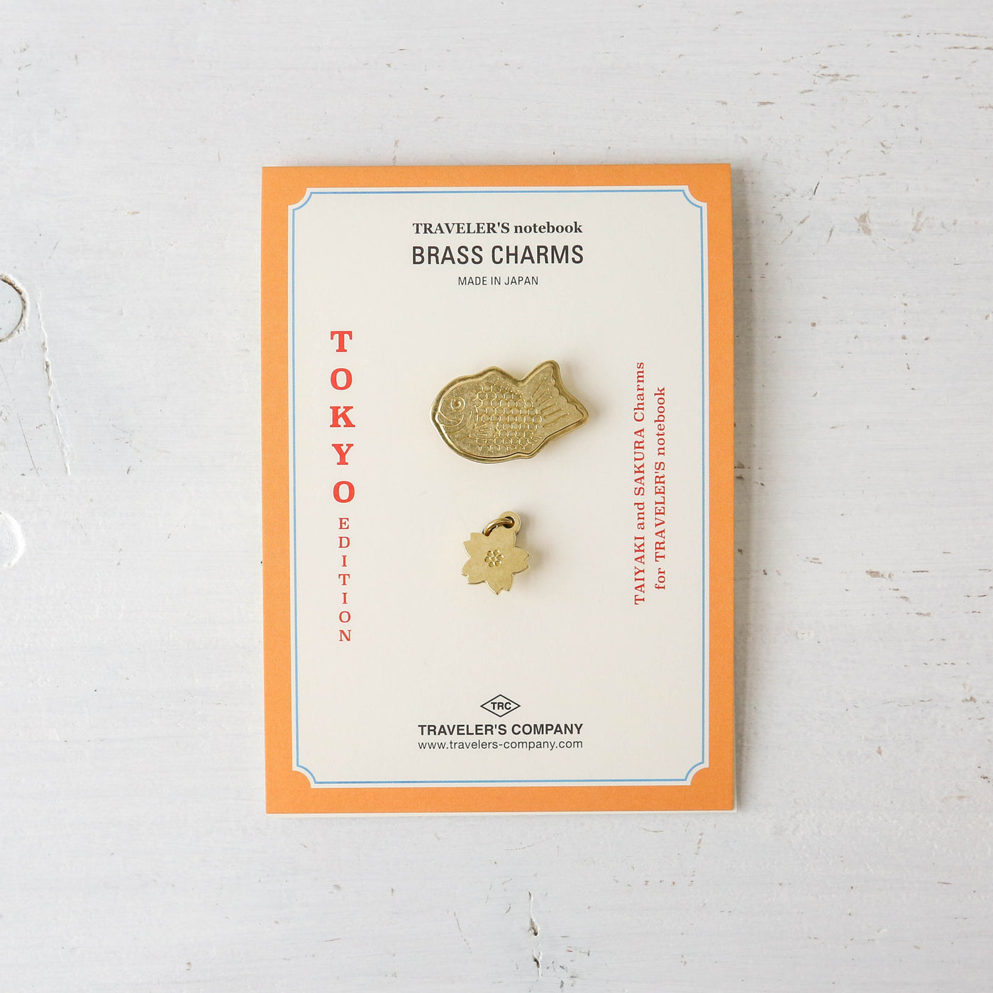 TRAVELER’S Notebook Brass Charm TOKYO EDITION