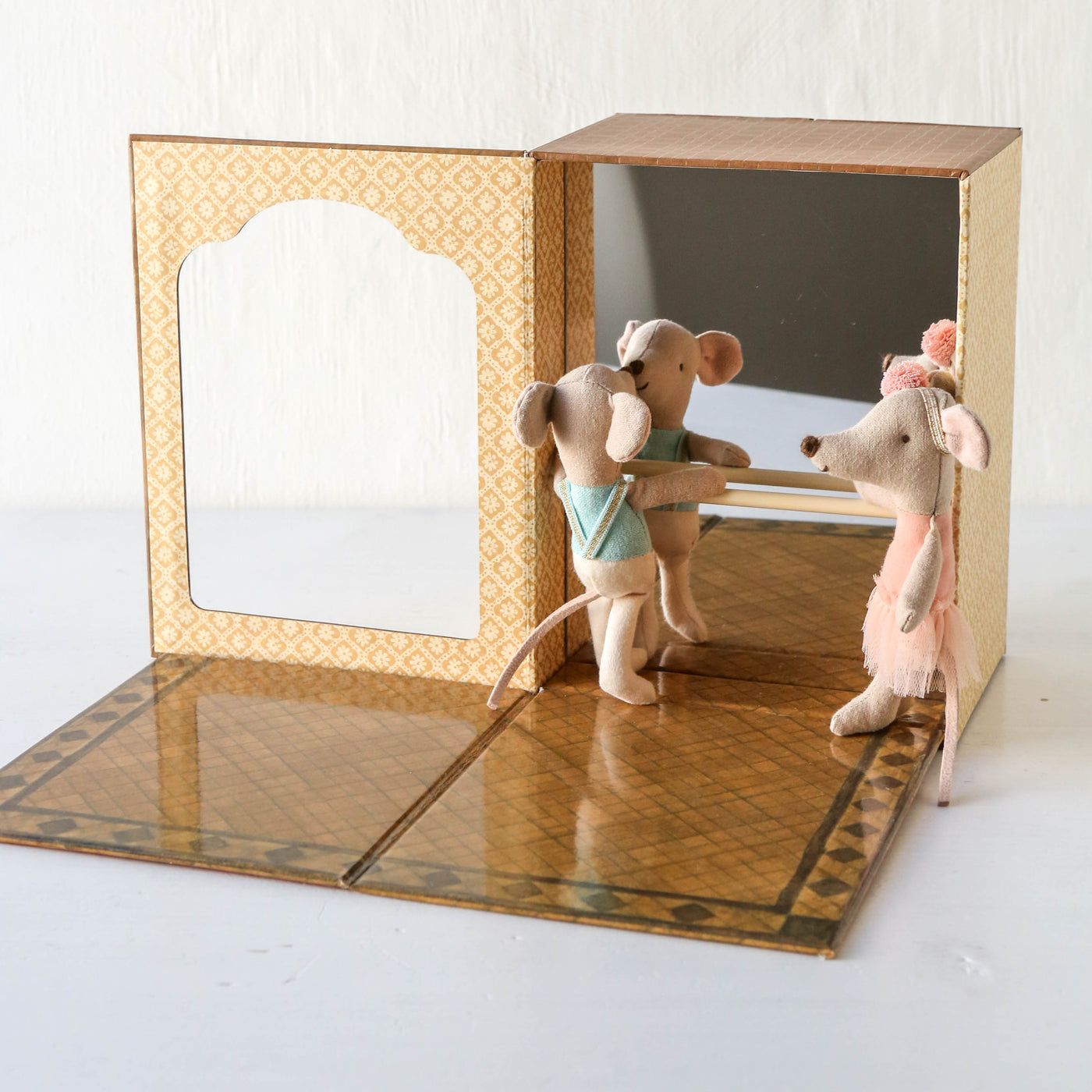 Maileg Ballet Mice in Dance Studio - Little Sister & Brother