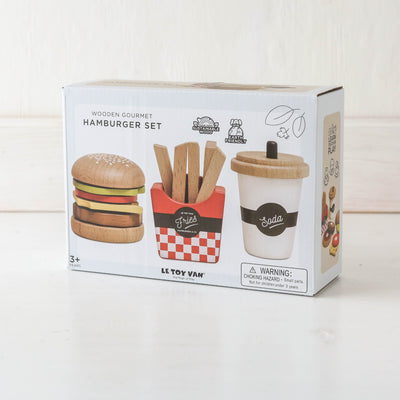 Wooden Gourmet Hamburger Set