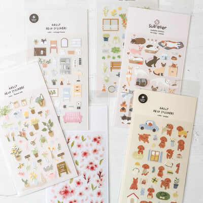 Water Blossom Stickers - 1086 By Suatelier