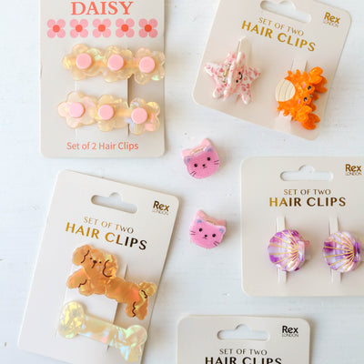 Cat Mini Claw Hair Clips - Set of 2