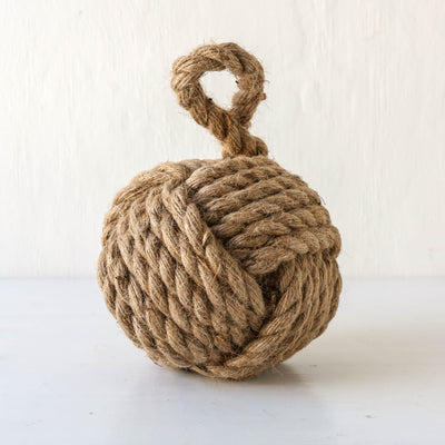 Jute 'Monkey's Fist' Door Stopper