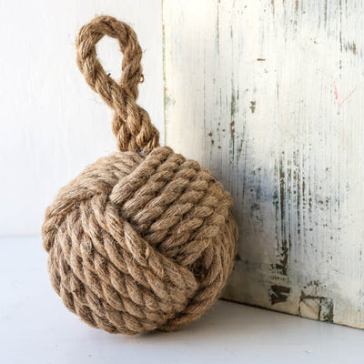 Jute 'Monkey's Fist' Door Stopper
