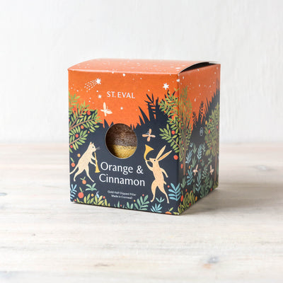 St. Eval Gold Dipped Festive Pillar Candle