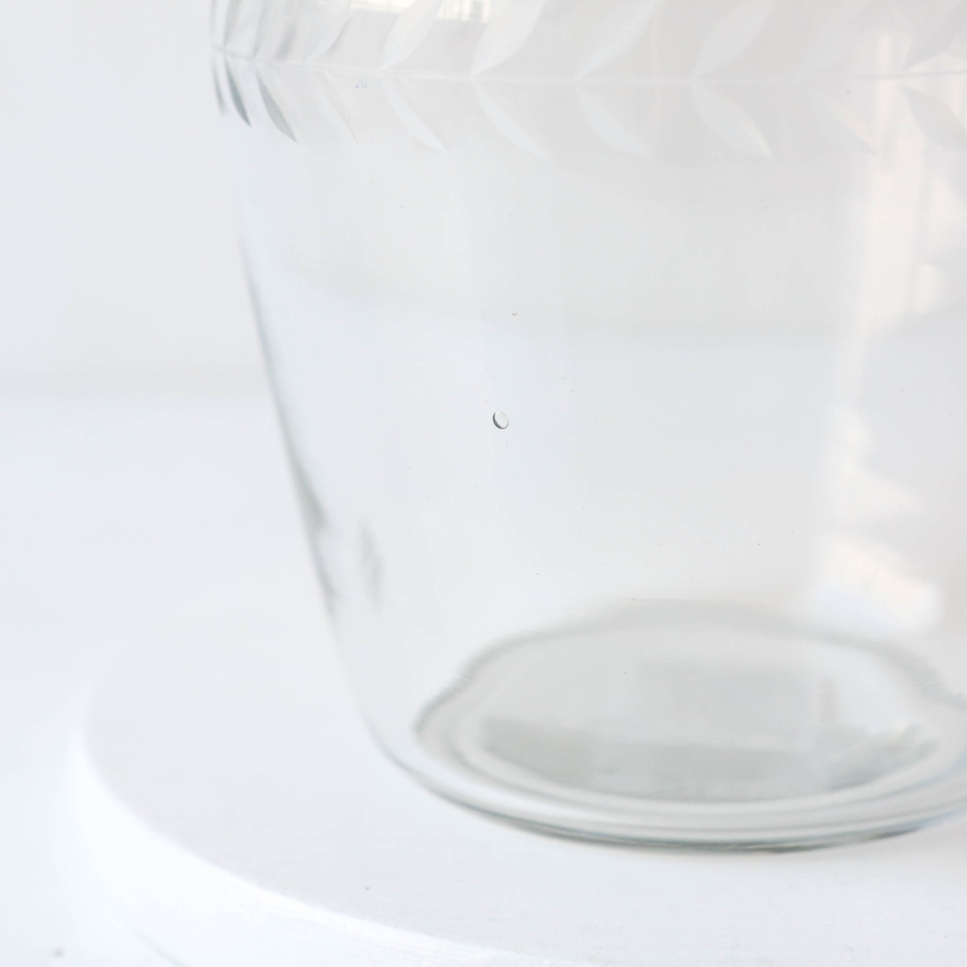 Etched Floral Decanter & Drinking Glass