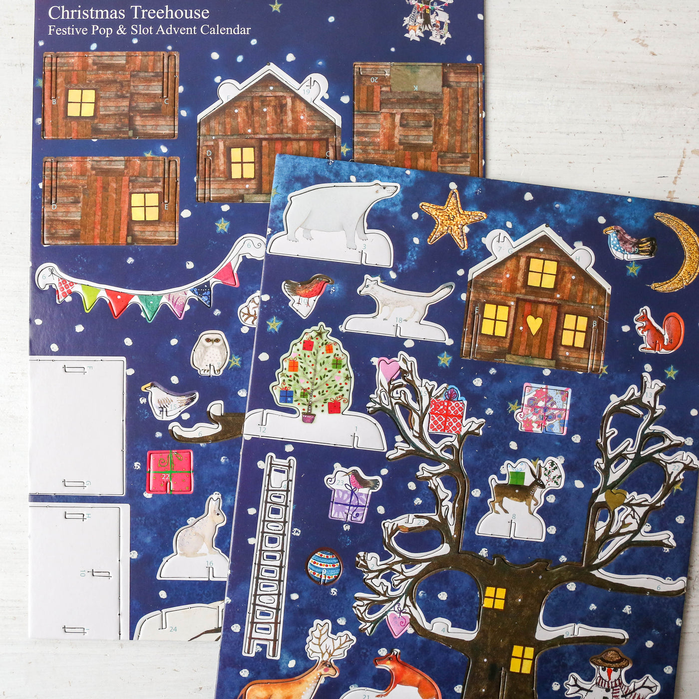 Christmas Treehouse Slot Together 3D Advent Calendar