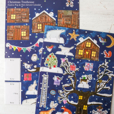 Christmas Treehouse Slot Together 3D Advent Calendar