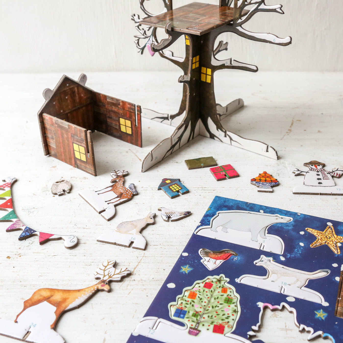 Christmas Treehouse Slot Together 3D Advent Calendar