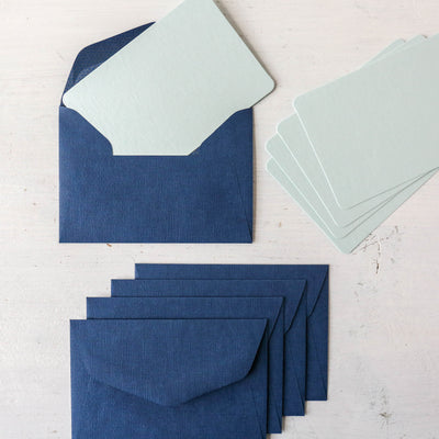 Mini Plain Cards and Envelopes - Pack of 5