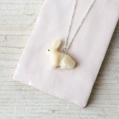 Tagua Rabbit Necklace