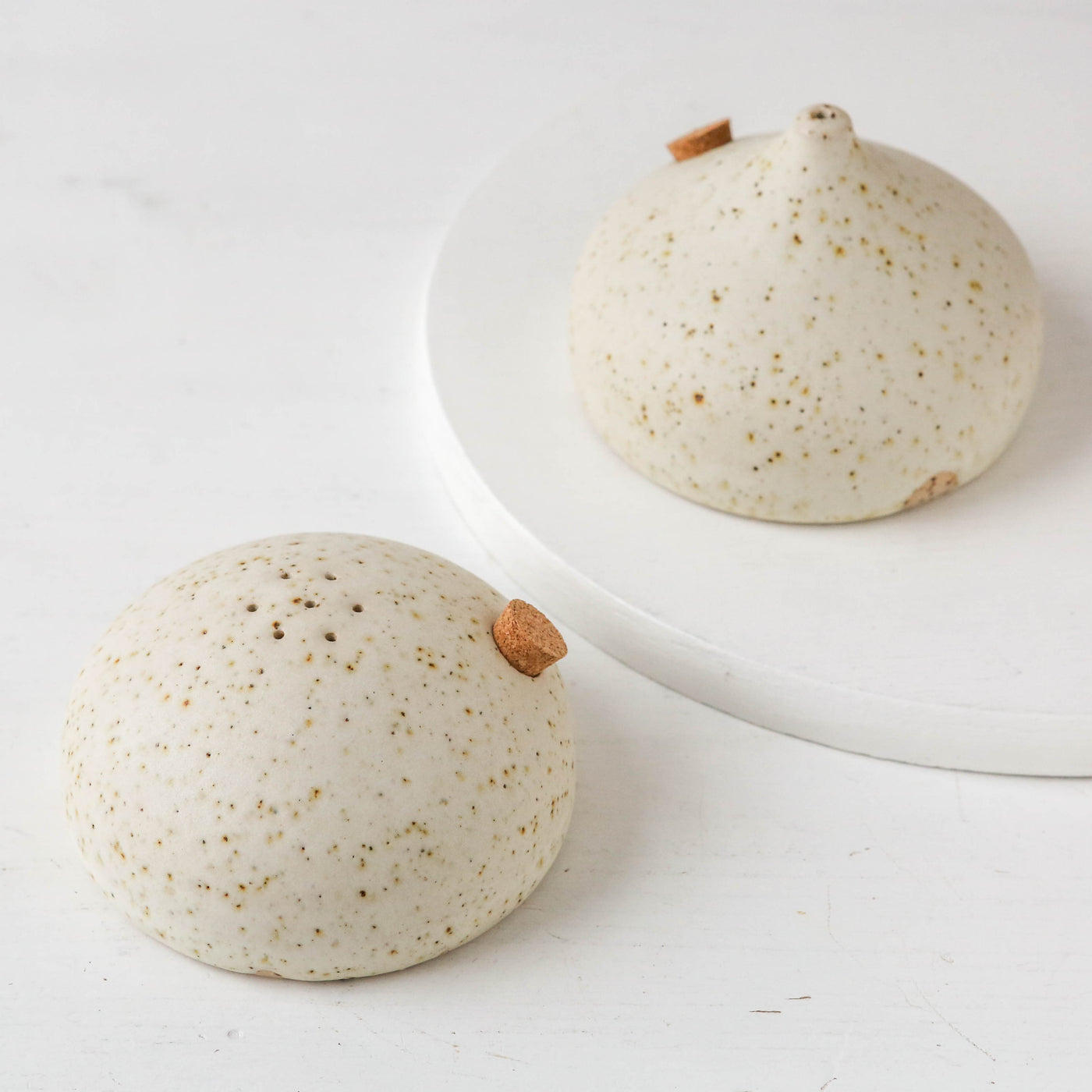 Hand Thrown Salt & Pepper Shakers