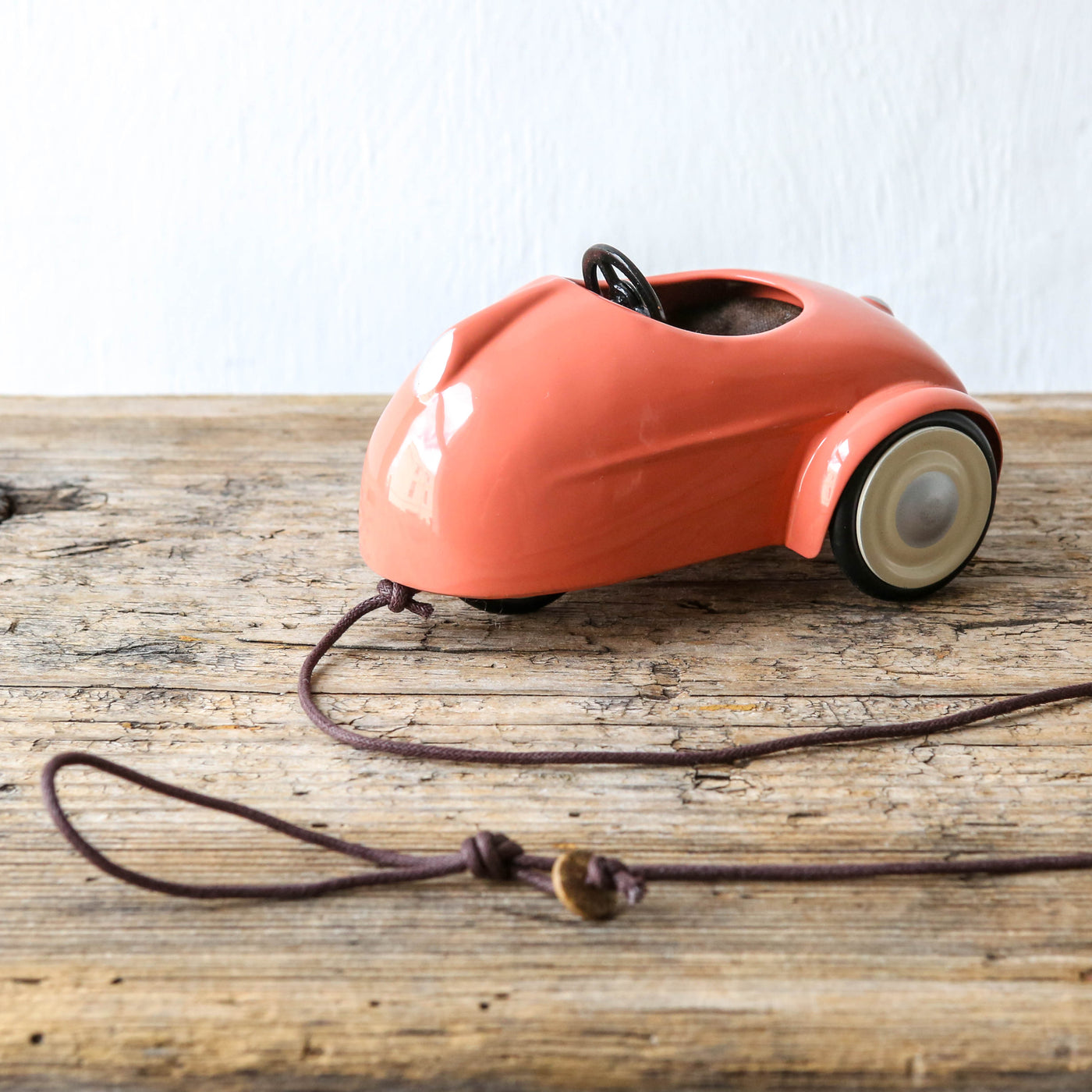 New Maileg Mouse Car - Coral