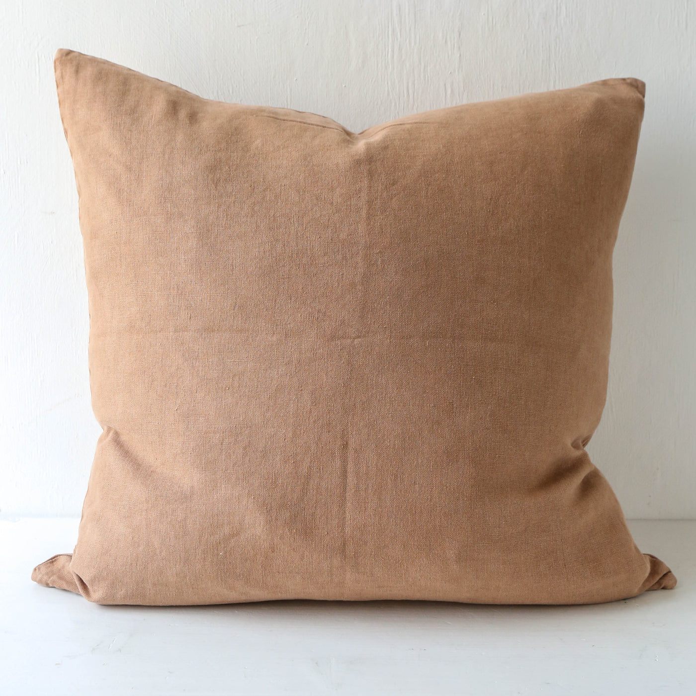 Linen Cushion Cover - Camel