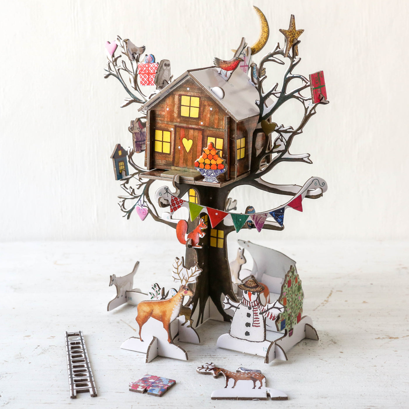 Christmas Treehouse Slot Together 3D Advent Calendar