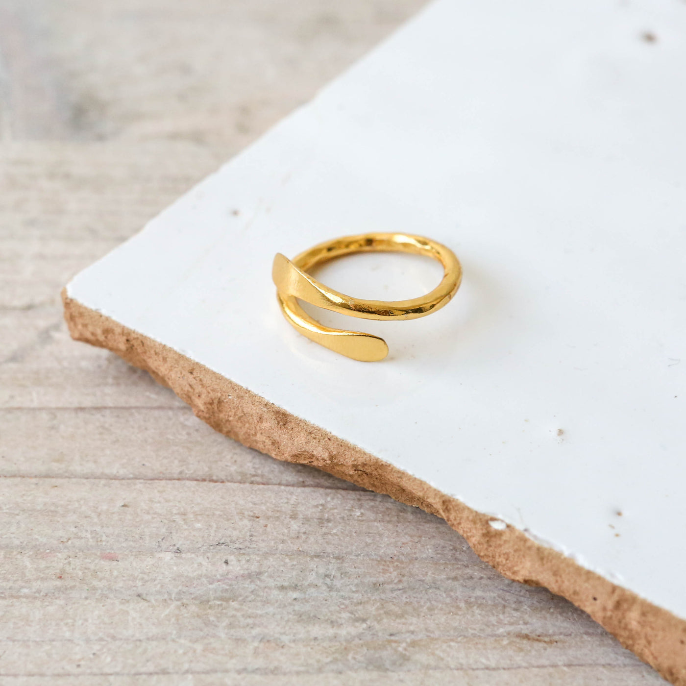 Plated Brass Ring - Gold