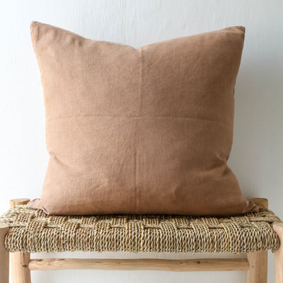 Linen Cushion Cover - Camel