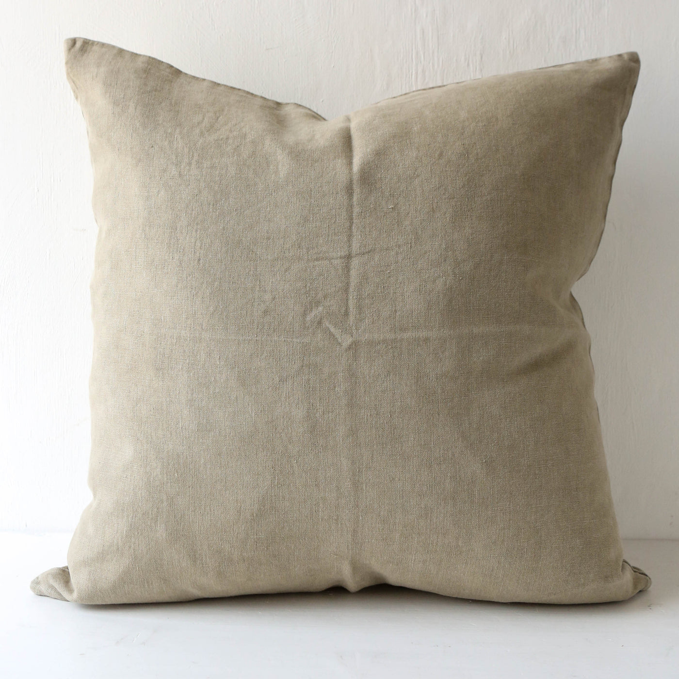 Linen Cushion Cover - Eucalyptus Green