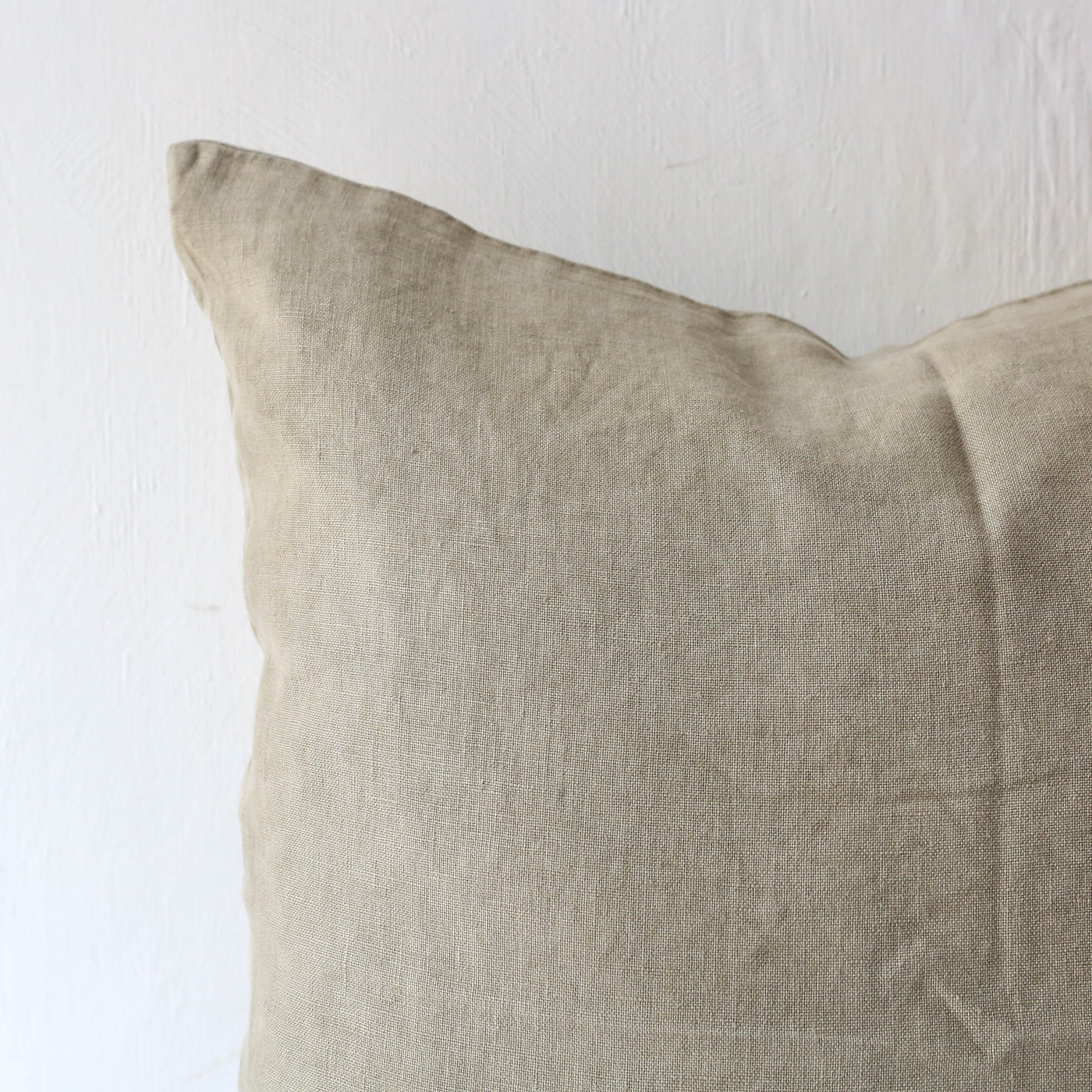 Linen Cushion Cover - Eucalyptus Green