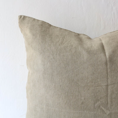 Linen Cushion Cover - Eucalyptus Green