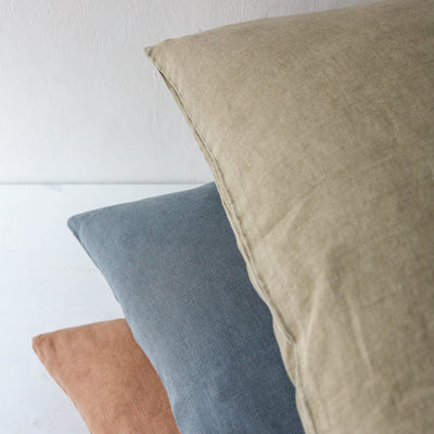 Linen Cushion Cover - Camel