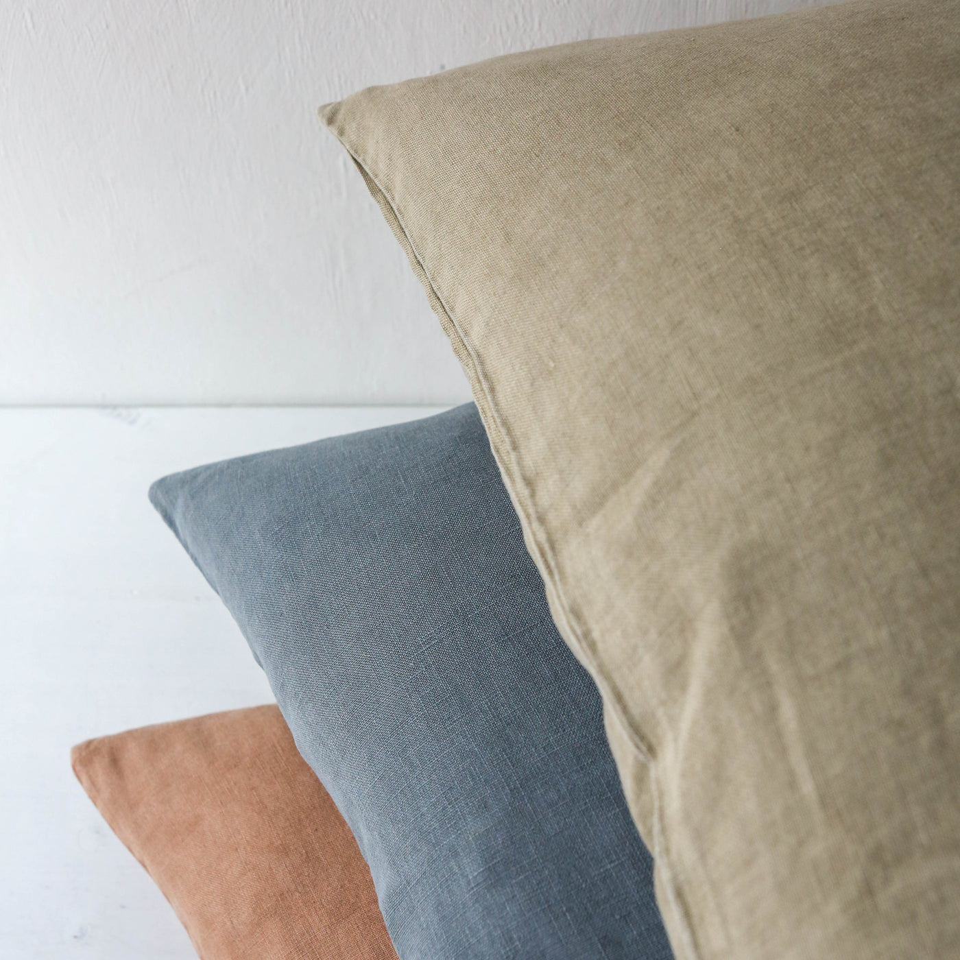 Linen Cushion Cover - Eucalyptus Green