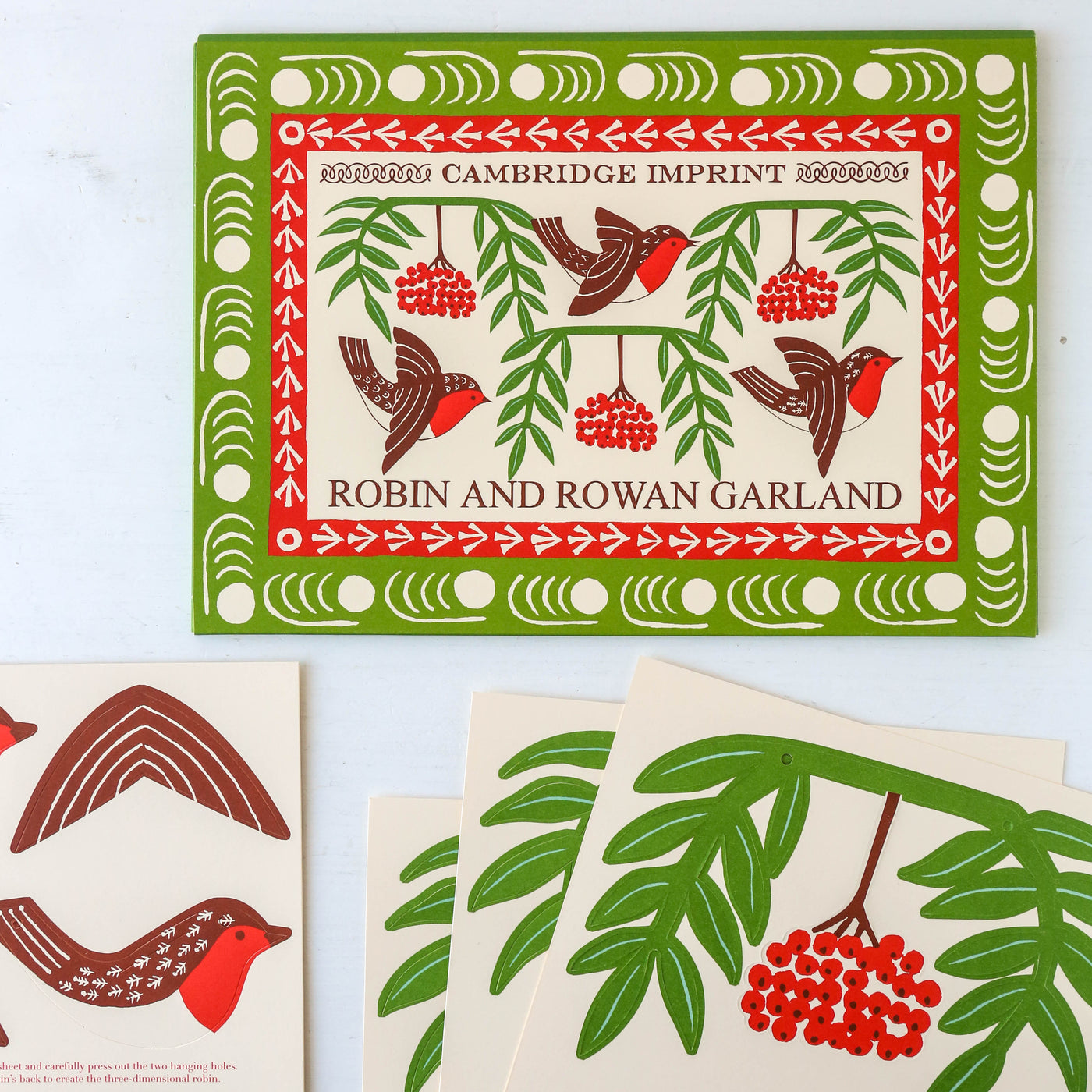 Robin & Rowan Paper Garland By Cambridge Imprint
