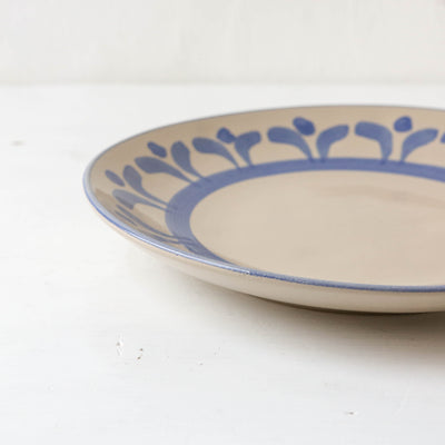 Blue Pattern Lunch Plate