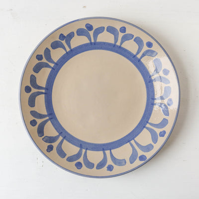 Blue Pattern Lunch Plate