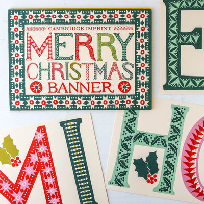 Merry Christmas Paper Banner By Cambridge Imprint