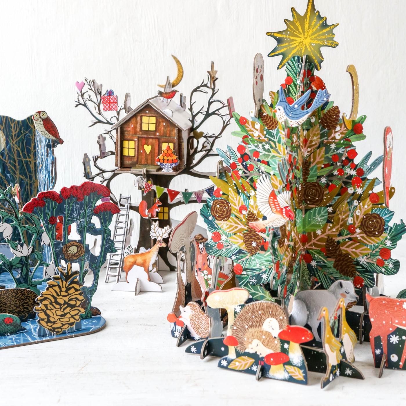 Christmas Treehouse Slot Together 3D Advent Calendar