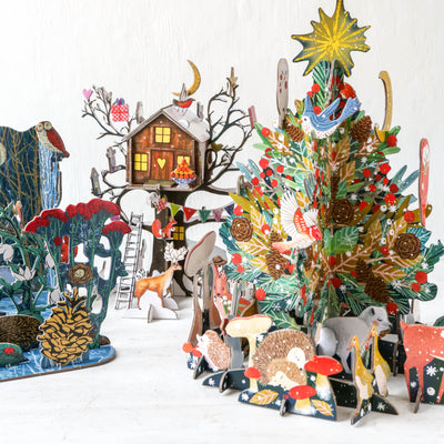 Christmas Treehouse Slot Together 3D Advent Calendar